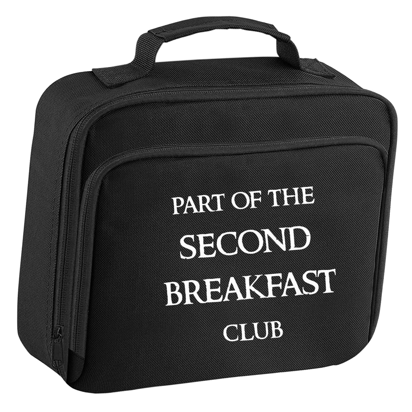 Part of the second breakfast club insulated black lunch bag cooler