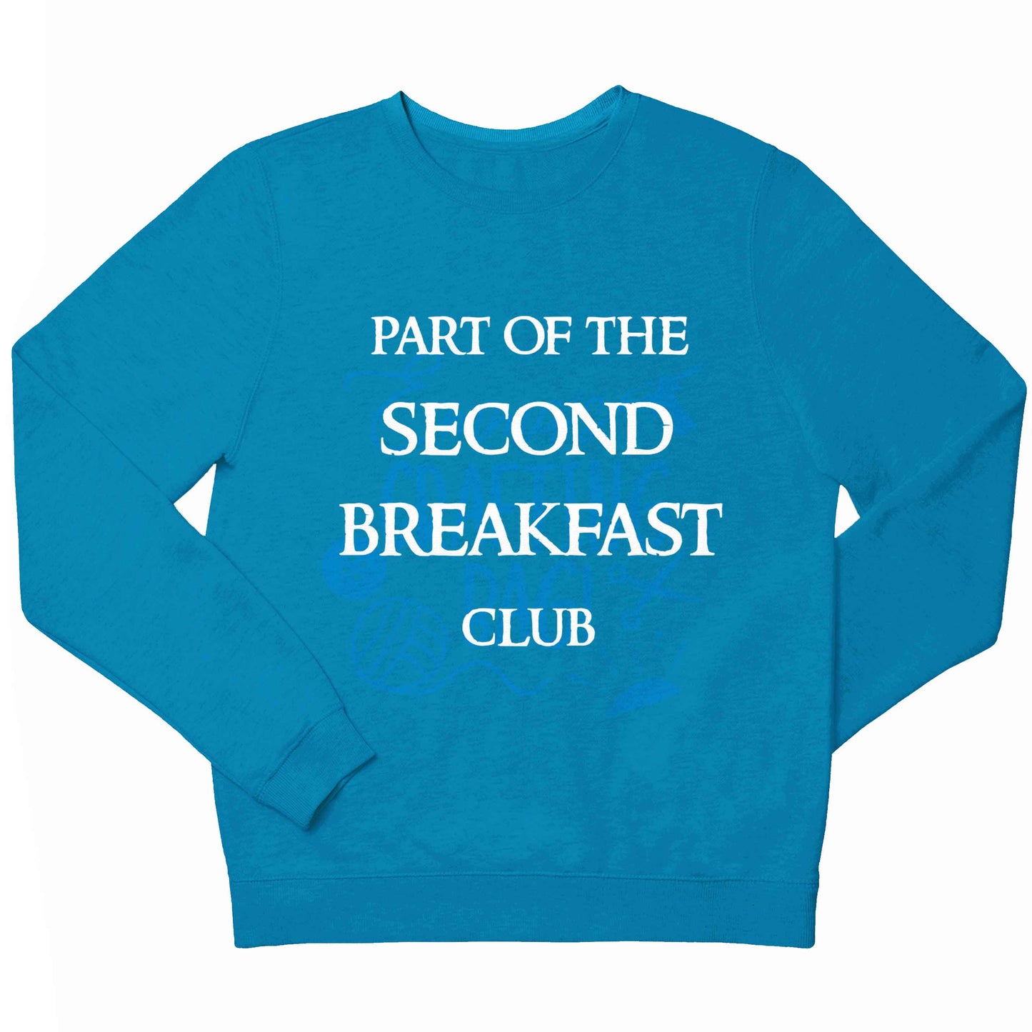 Part of the second breakfast club children's blue sweater 12-13 Years
