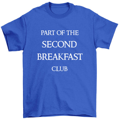 Part of the second breakfast club Children's blue Tshirt 12-13 Years