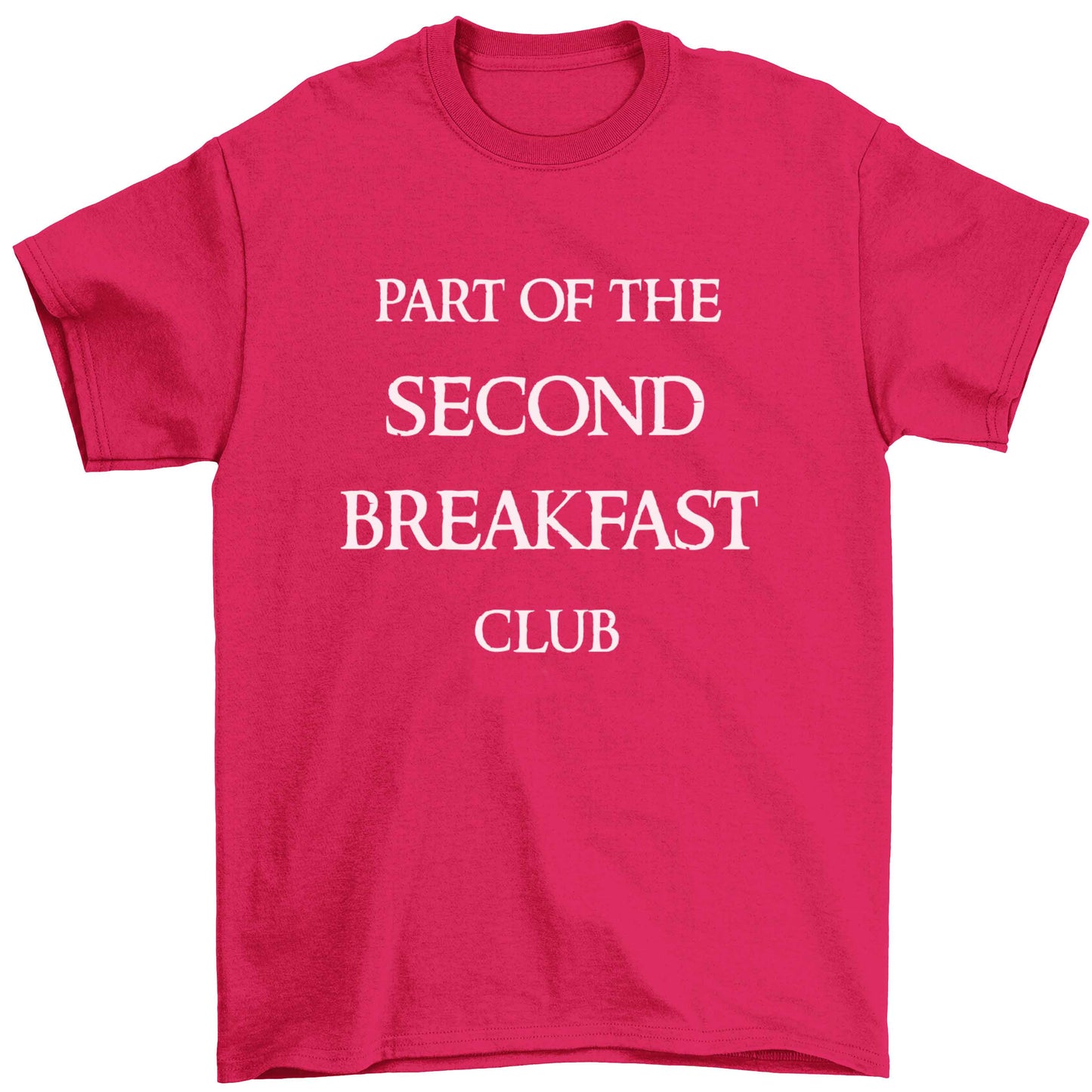 Part of the second breakfast club Children's pink Tshirt 12-13 Years
