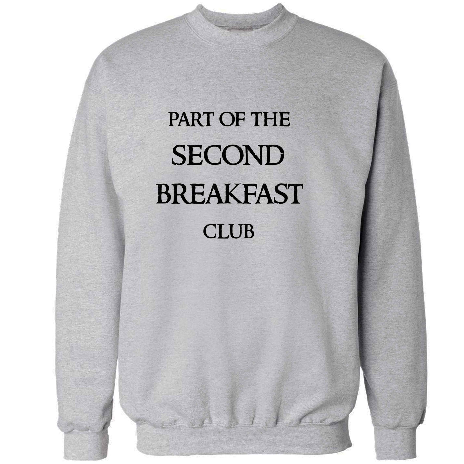 Part of the second breakfast club adult's unisex grey sweater 2XL