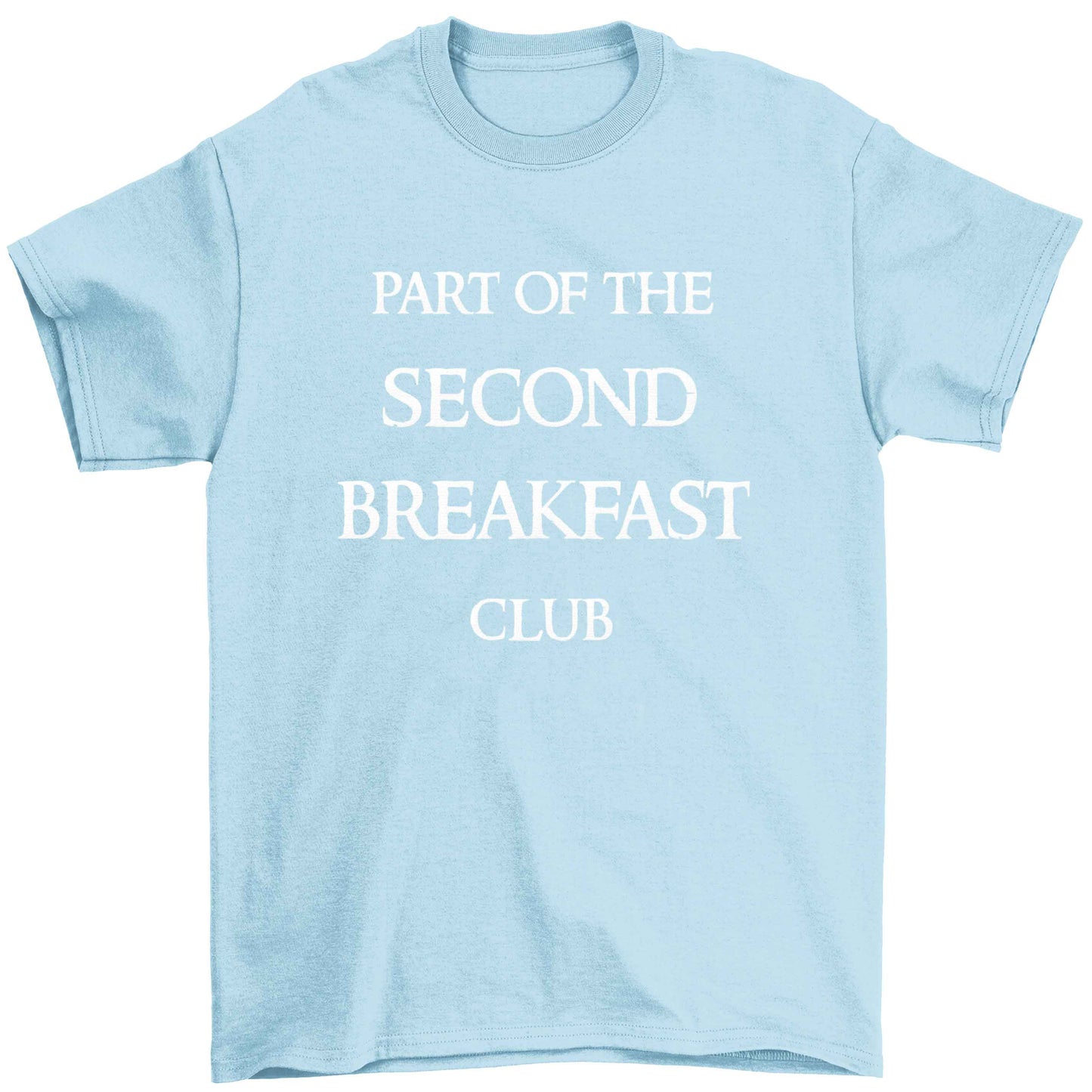 Part of the second breakfast club Children's light blue Tshirt 12-13 Years