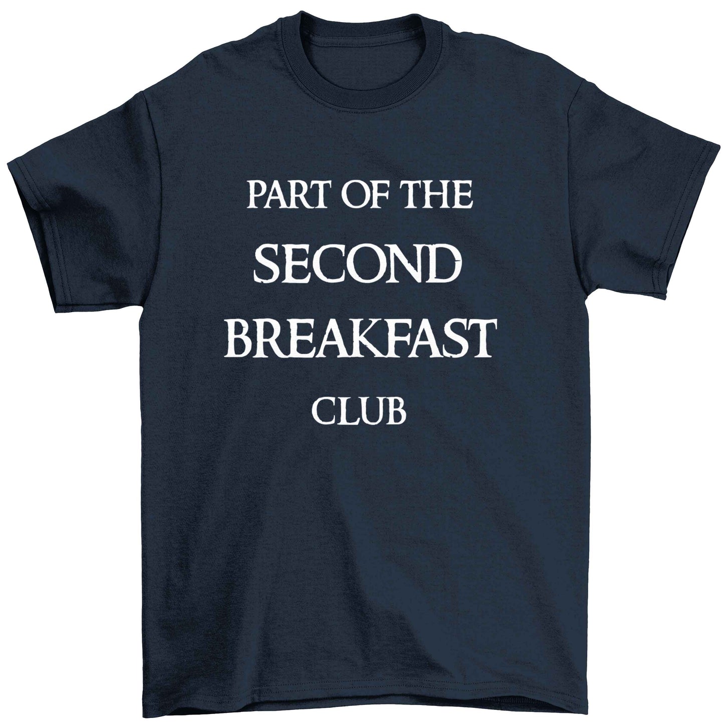 Part of the second breakfast club Children's navy Tshirt 12-13 Years