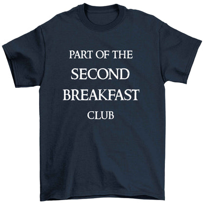 Part of the second breakfast club Children's navy Tshirt 12-13 Years