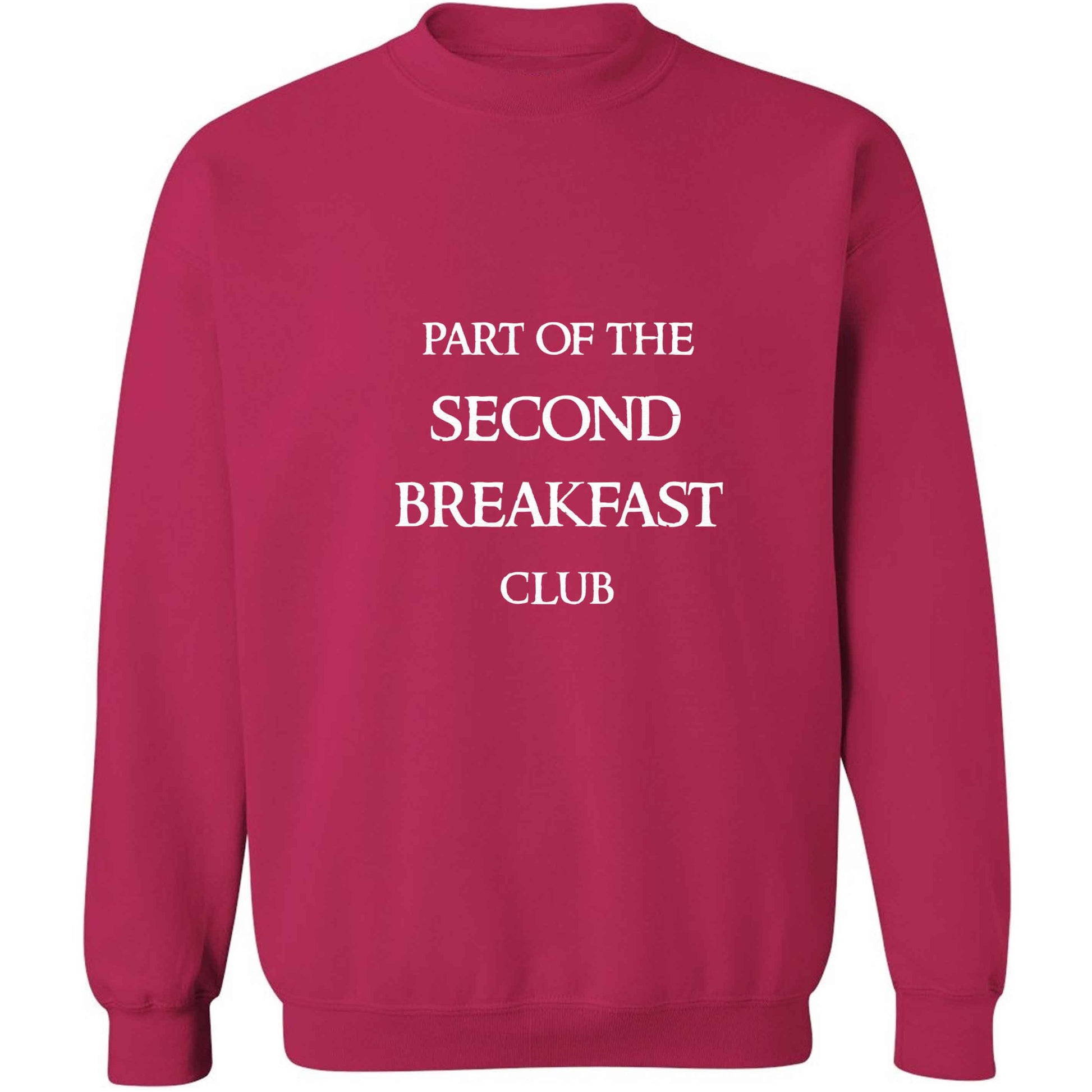 Part of the second breakfast club adult's unisex pink sweater 2XL