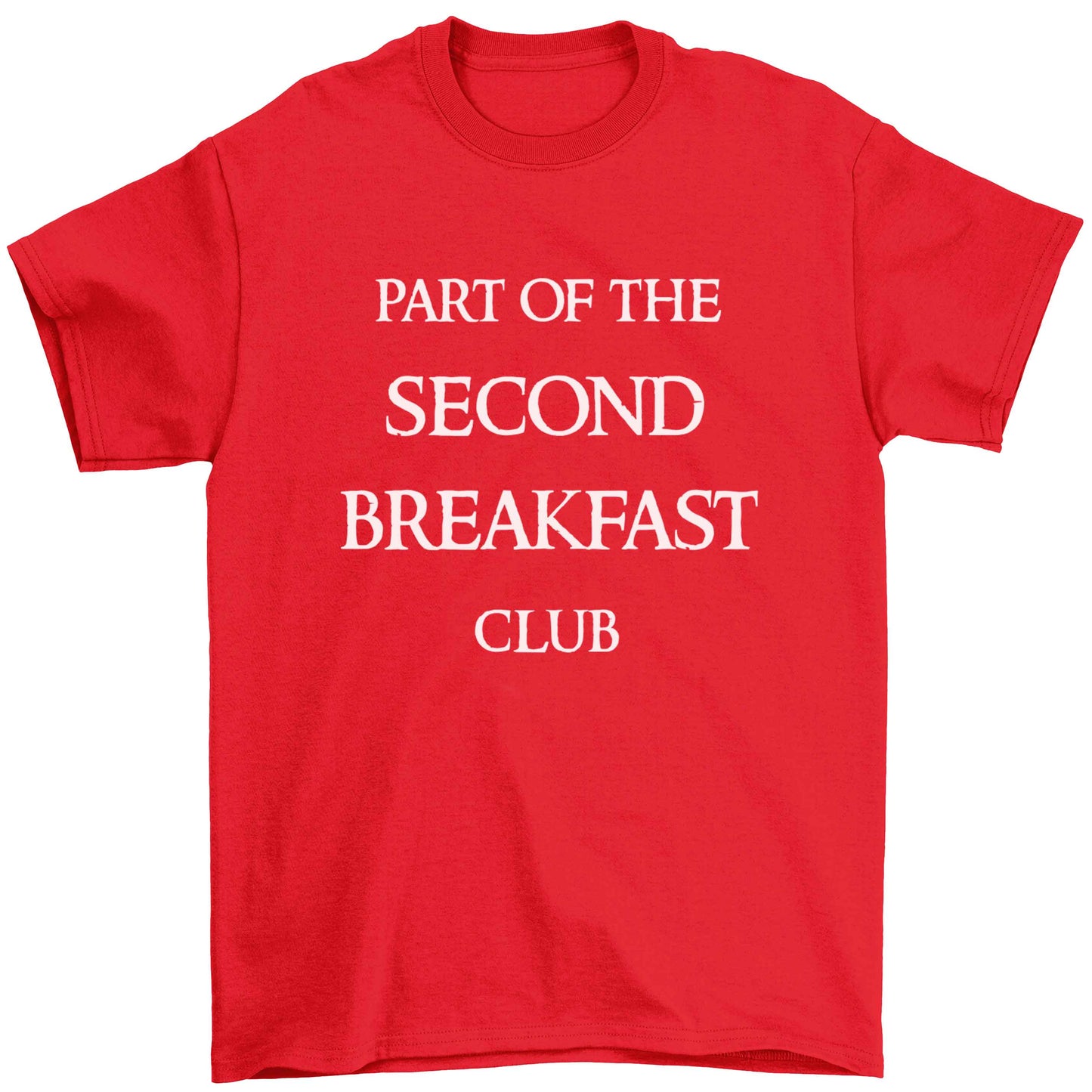 Part of the second breakfast club Children's red Tshirt 12-13 Years