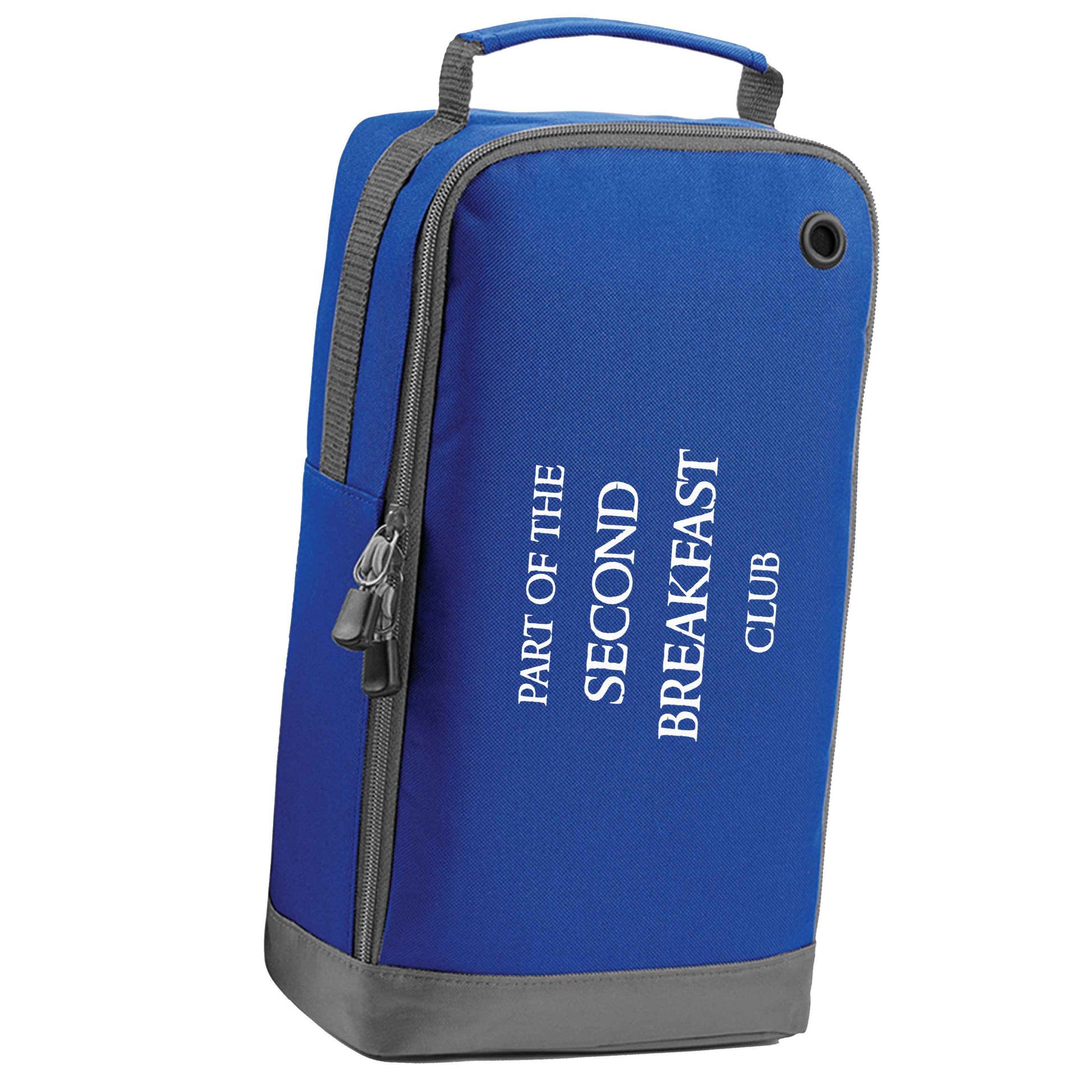 Part of the second breakfast club blue sports shoe bag horizontal print