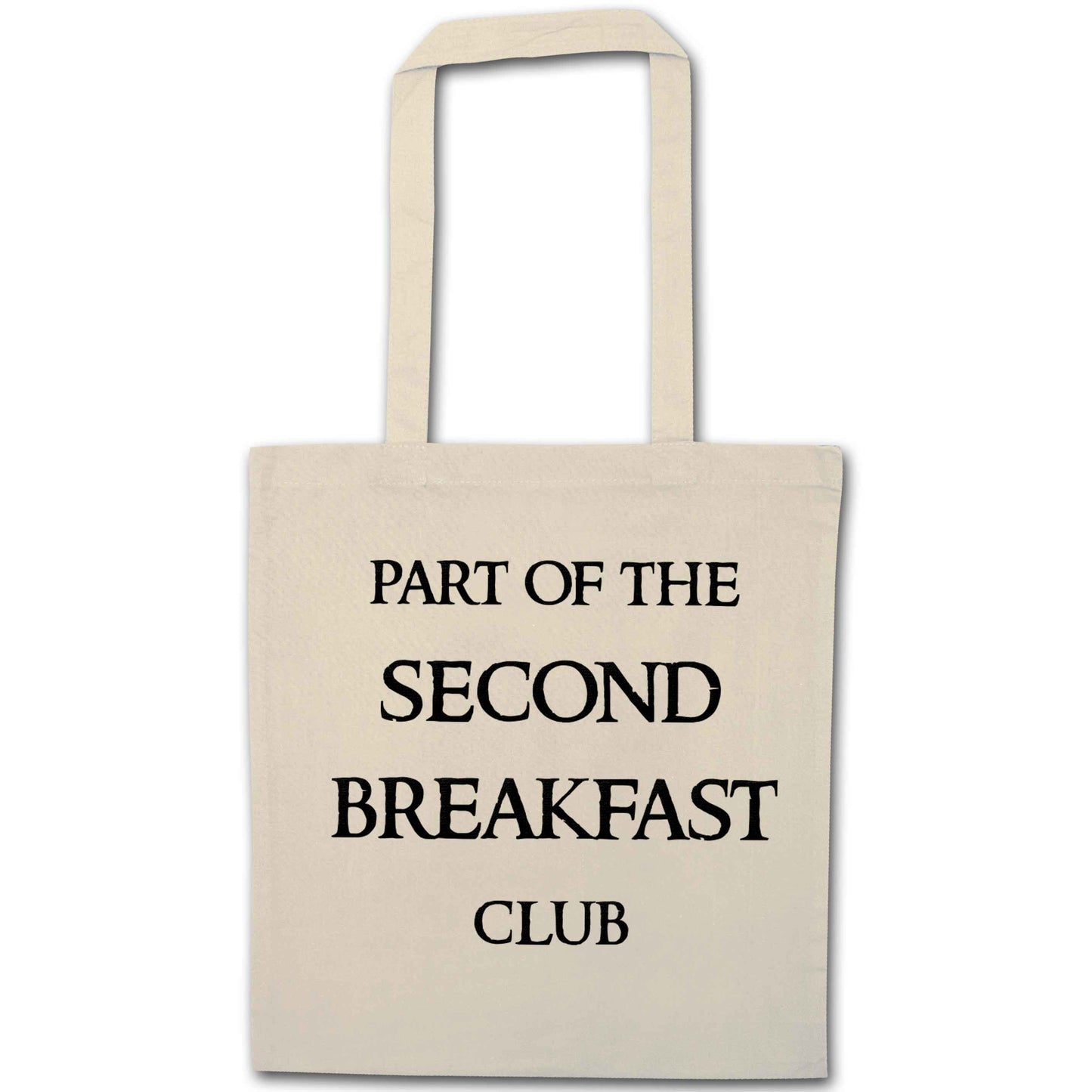 Part of the second breakfast club natural tote bag