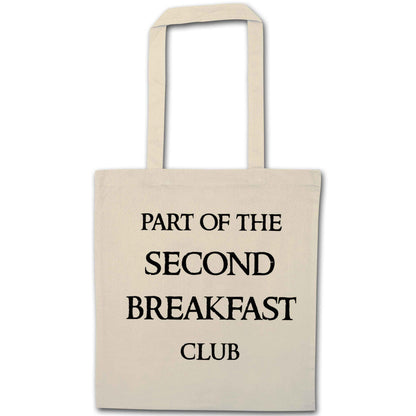 Part of the second breakfast club natural tote bag