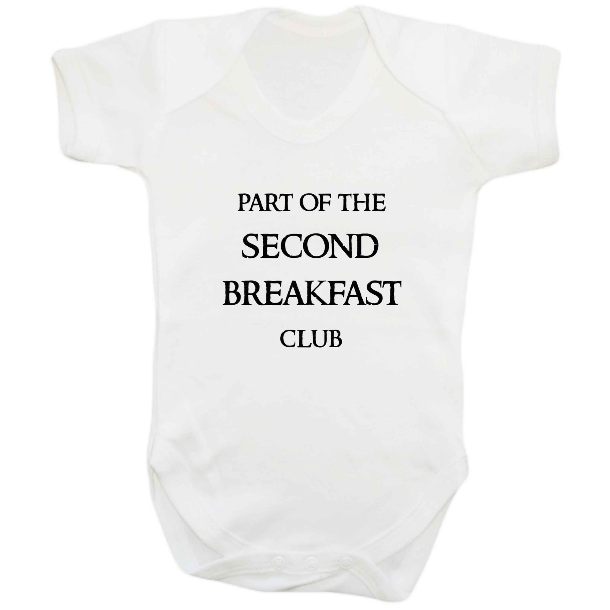 Part of the second breakfast club baby bodysuit white 18-24 months