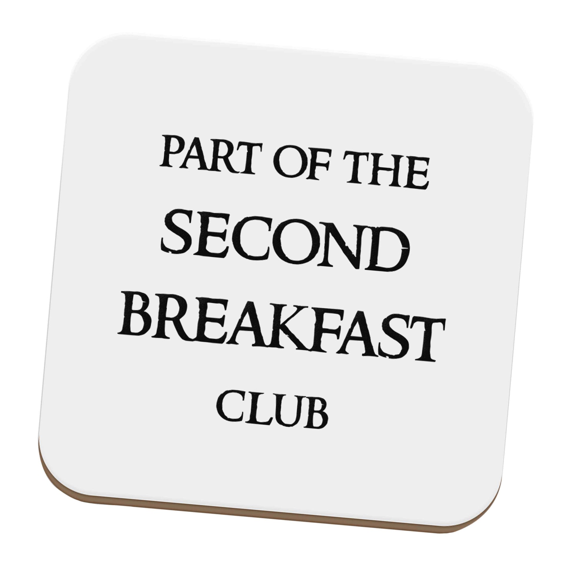 Part of the second breakfast club set of four coasters