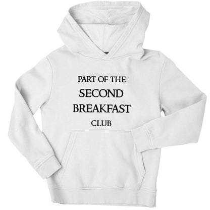 Part of the second breakfast club children's white hoodie 12-13 Years
