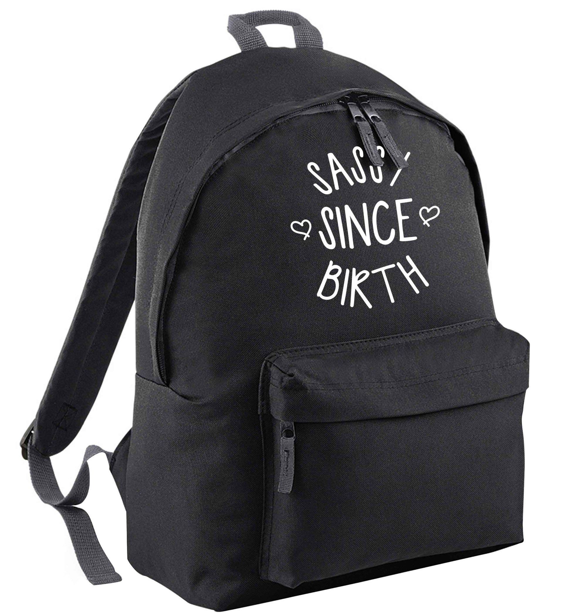 Sassy since birth black adults backpack