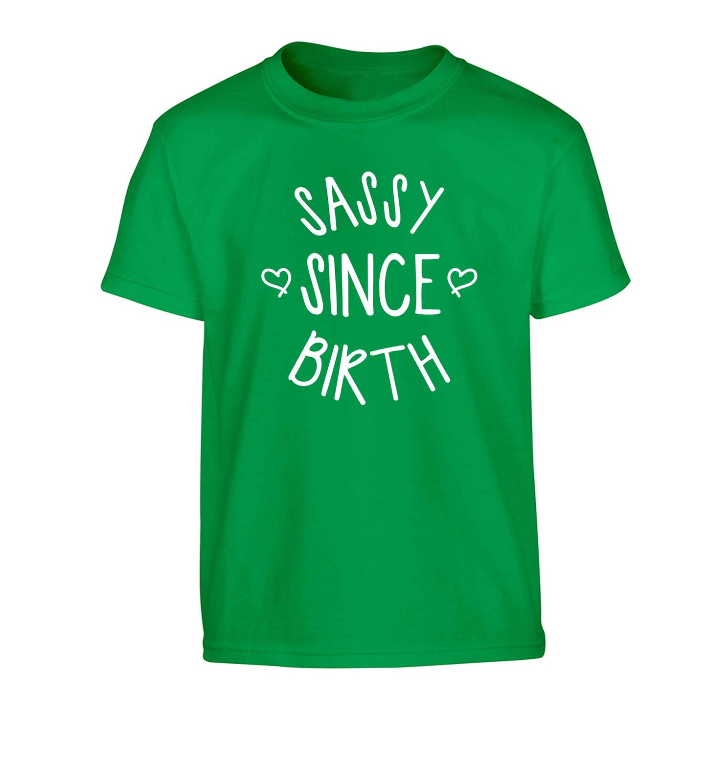 Sassy since birth Children's green Tshirt 12-13 Years