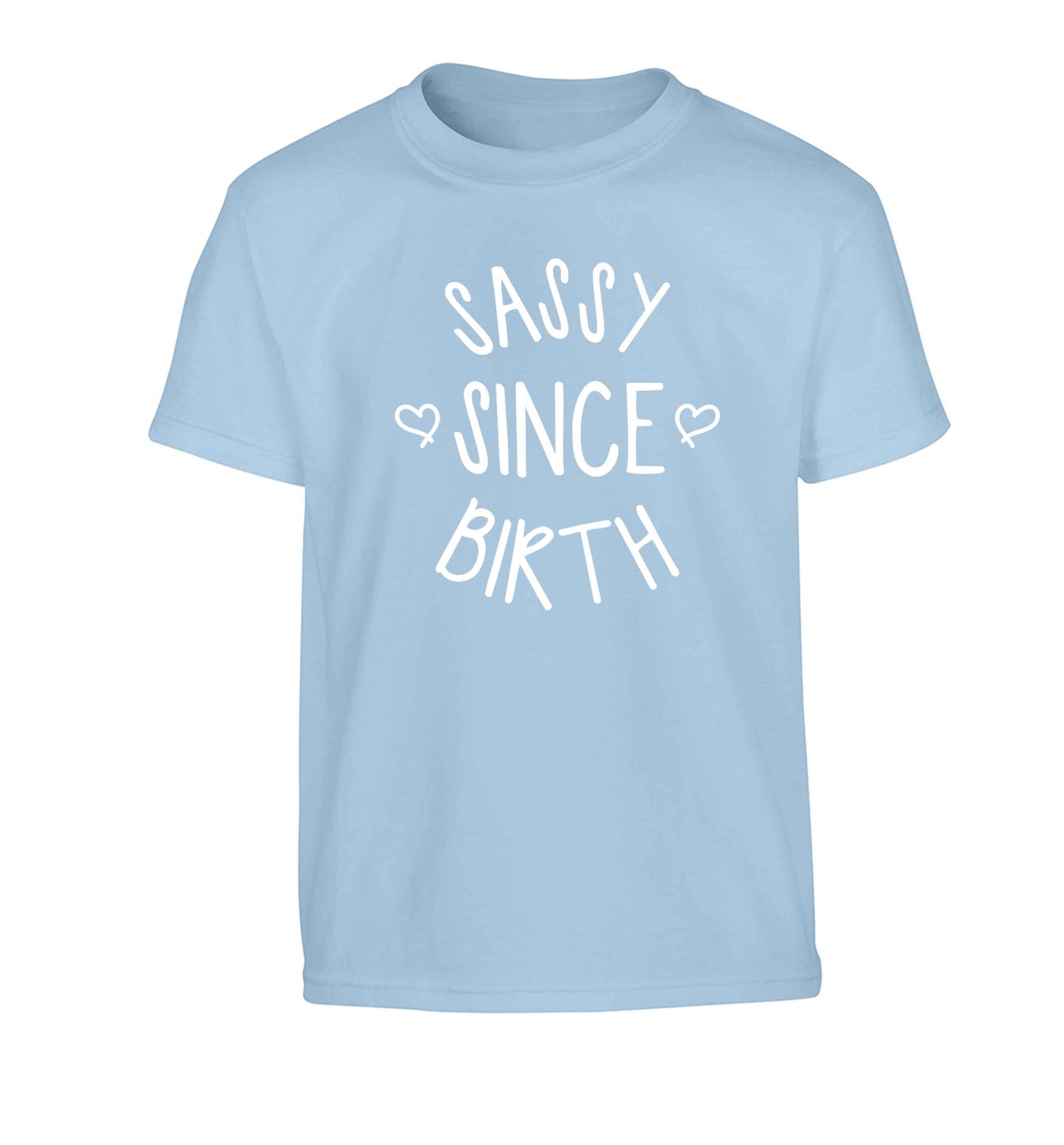 Sassy since birth Children's light blue Tshirt 12-13 Years
