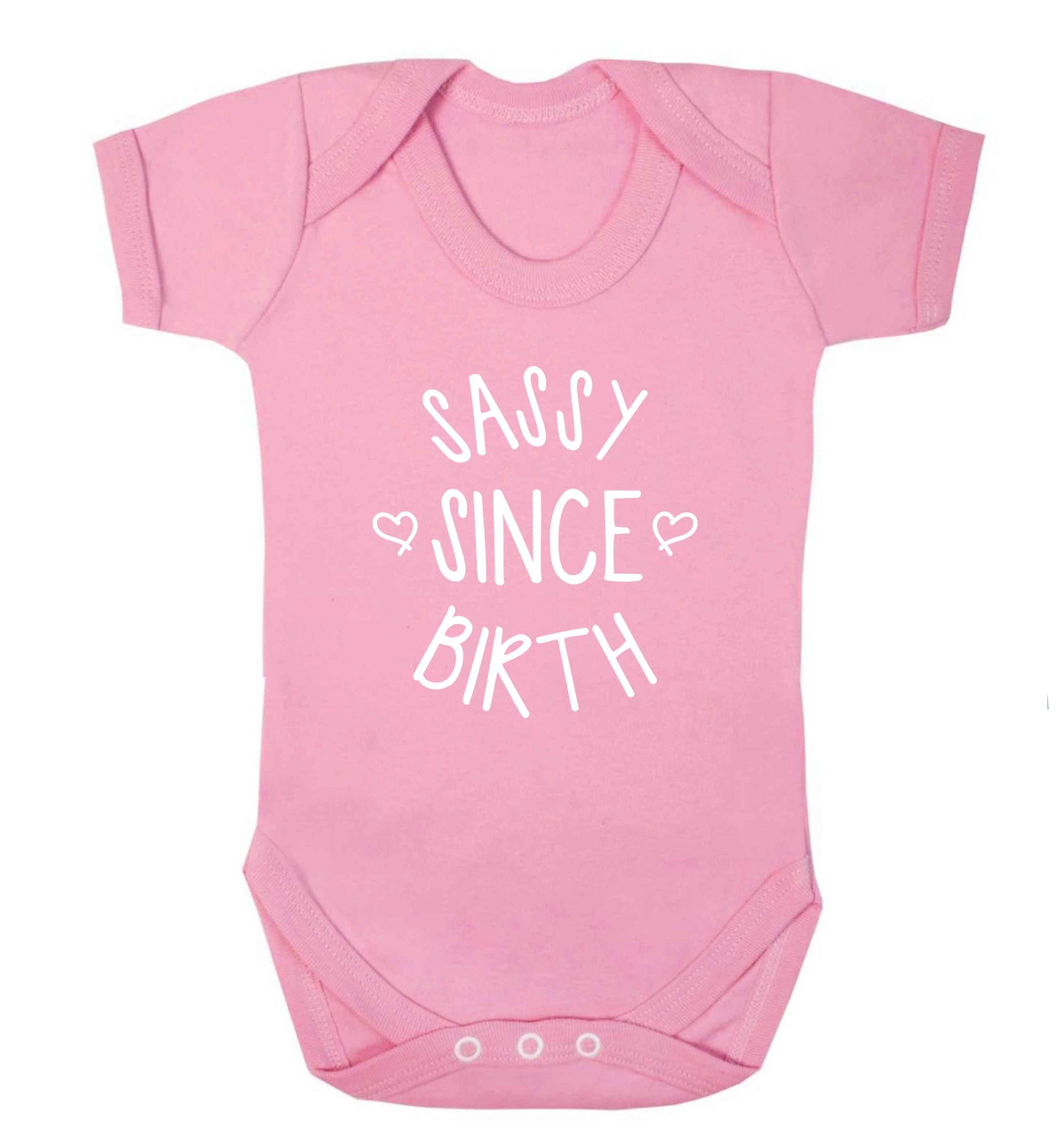 Sassy since birth baby bodysuit pale pink 18-24 months