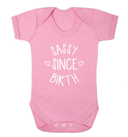 Sassy since birth baby bodysuit pale pink 18-24 months