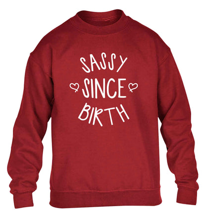 Sassy since birth children's grey sweater 12-13 Years