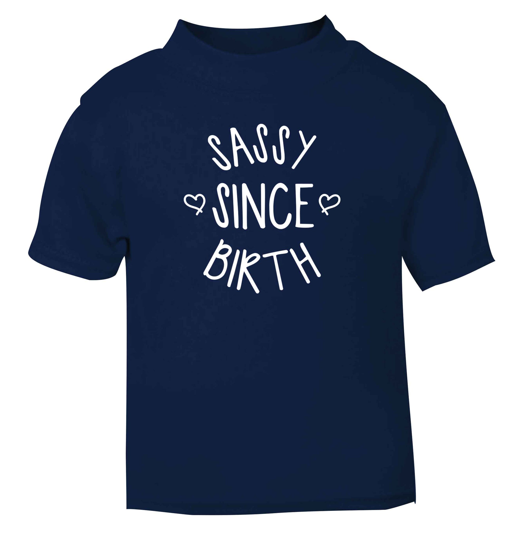 Sassy since birth navy baby toddler Tshirt 2 Years