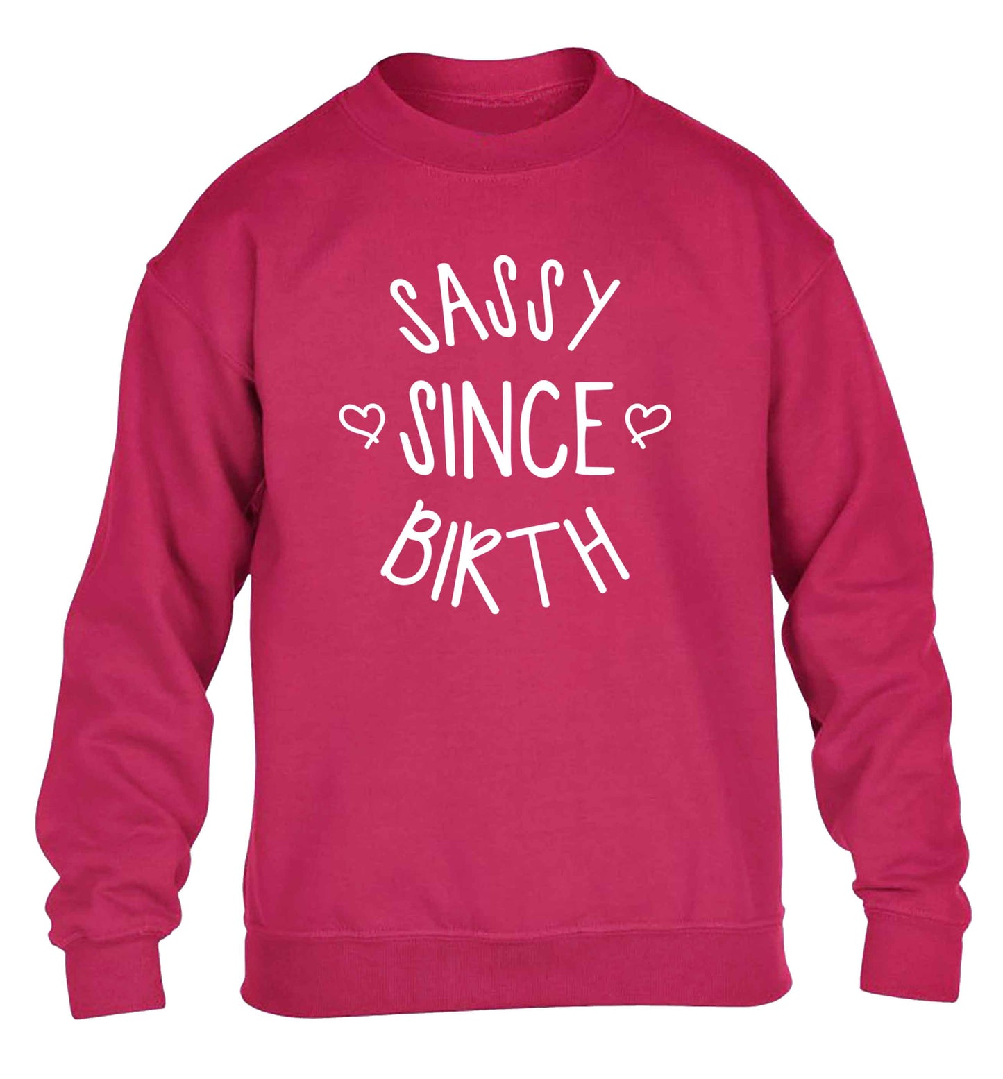 Sassy since birth children's pink sweater 12-13 Years