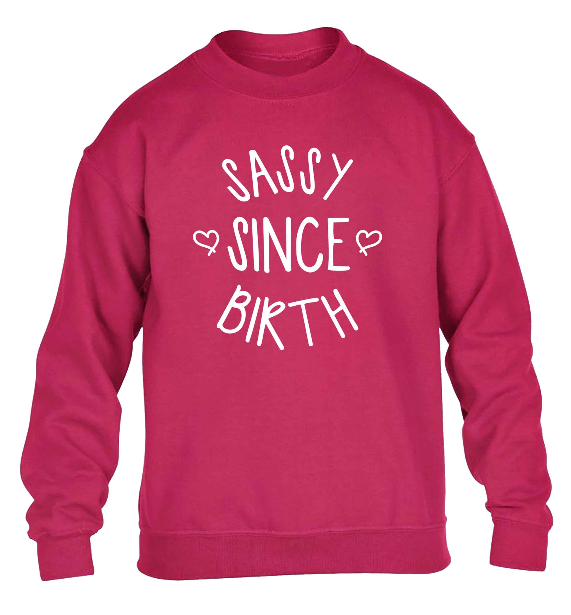 Sassy since birth children's pink sweater 12-13 Years