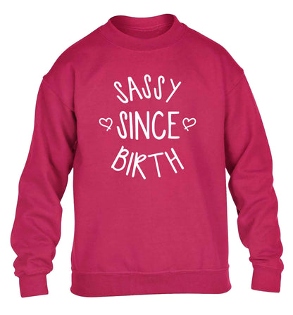 Sassy since birth children's pink sweater 12-13 Years