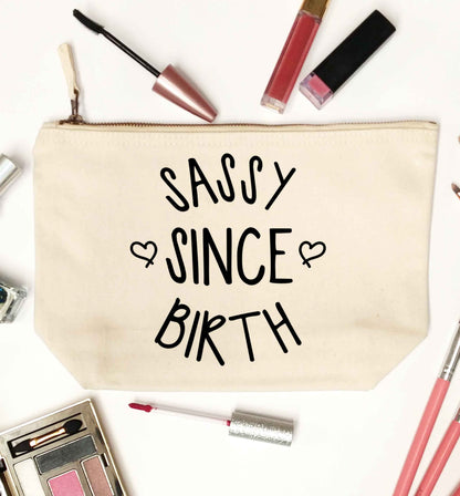 Sassy since birth natural makeup bag
