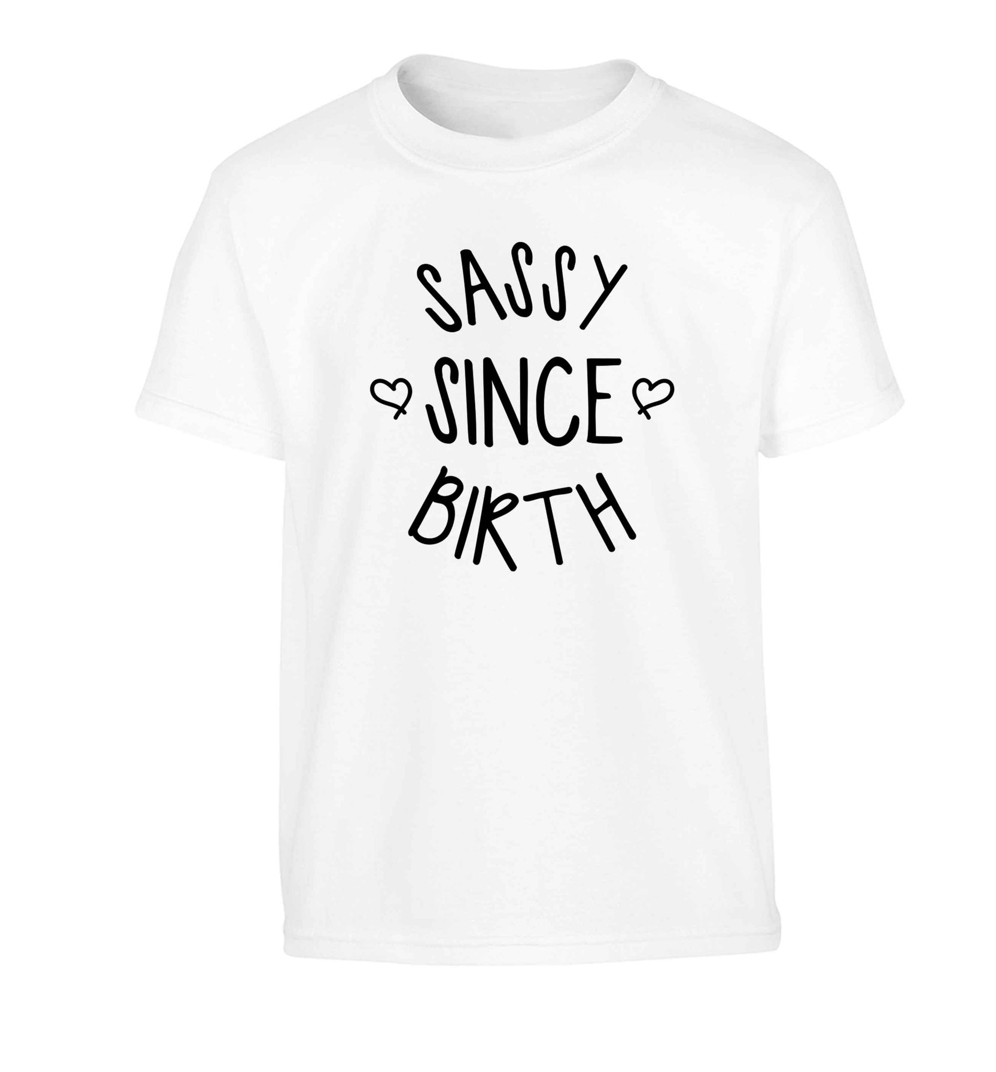 Sassy since birth Children's white Tshirt 12-13 Years