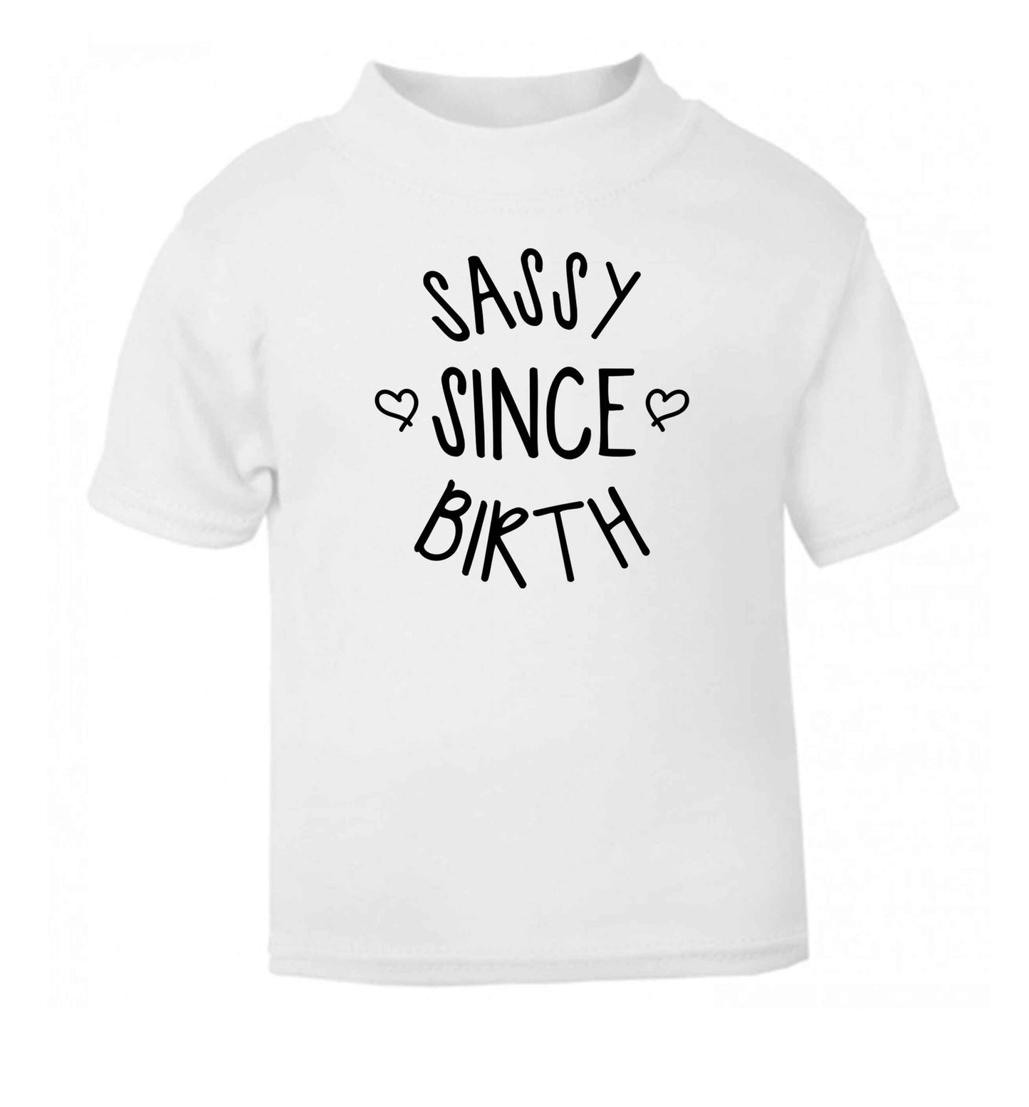 Sassy since birth white baby toddler Tshirt 2 Years