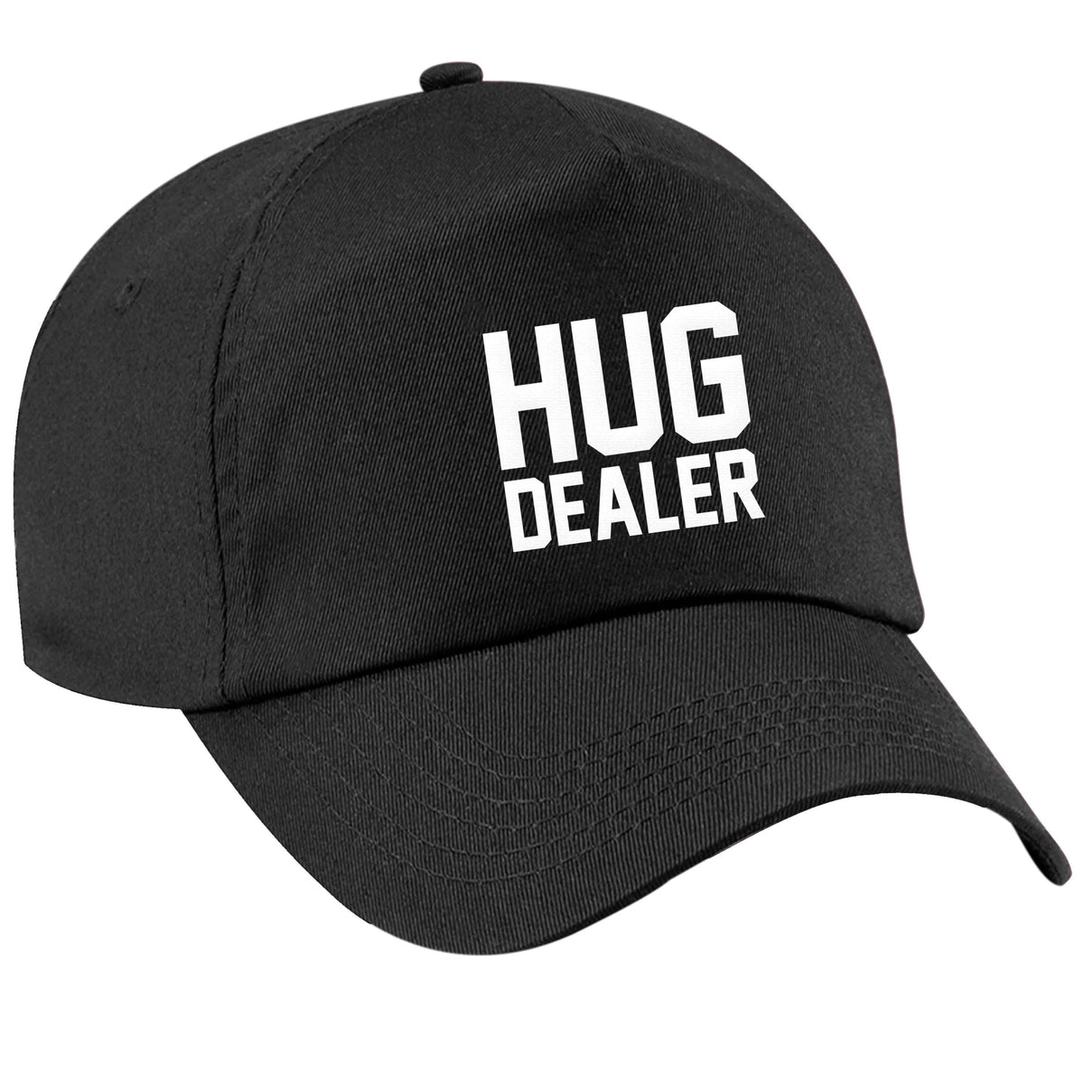 Hug dealer black peak cap