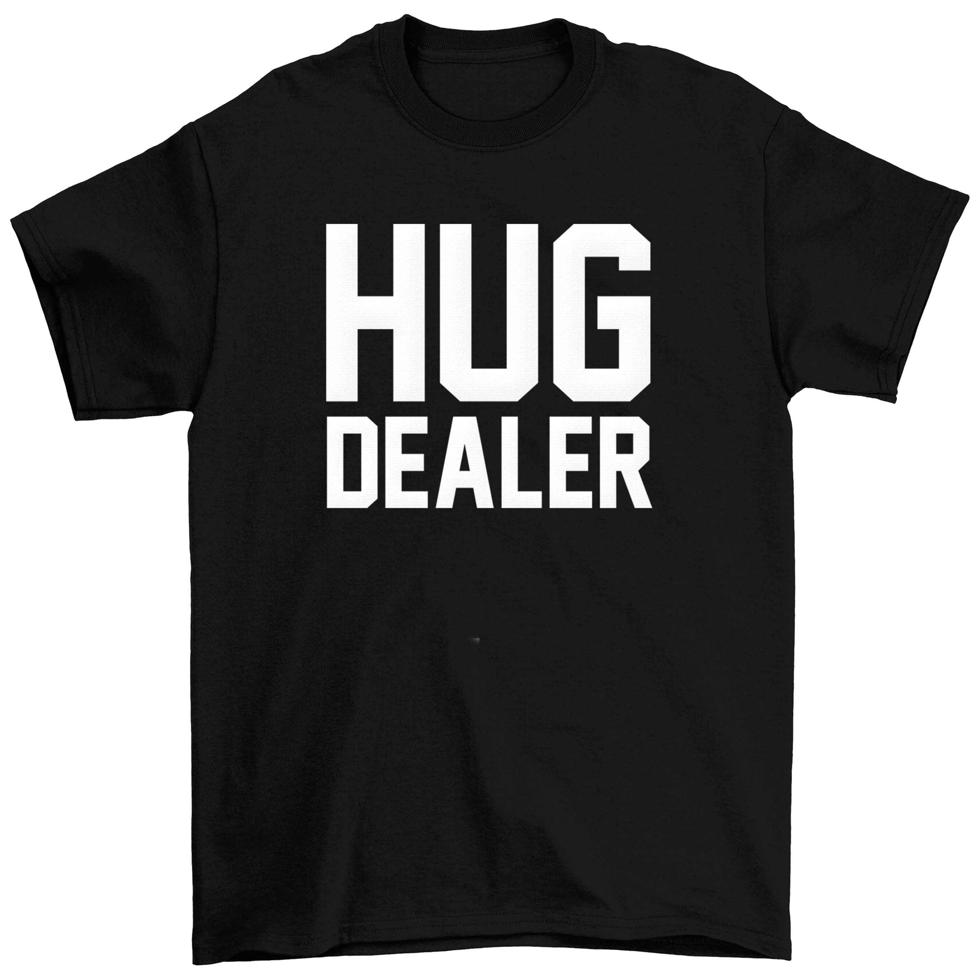 Hug dealer Children's black Tshirt 12-13 Years
