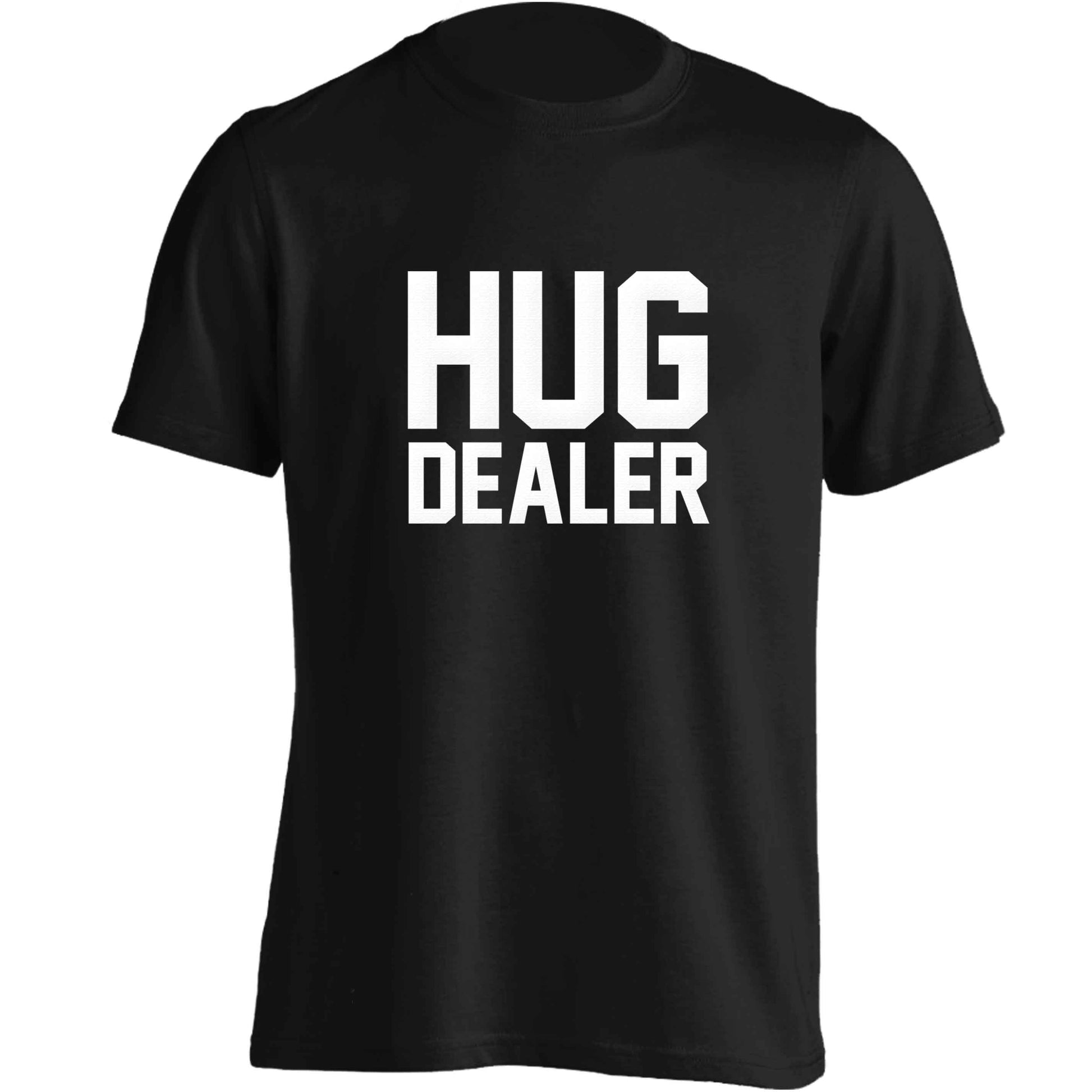 Hug dealer adults unisex black Tshirt 2XL