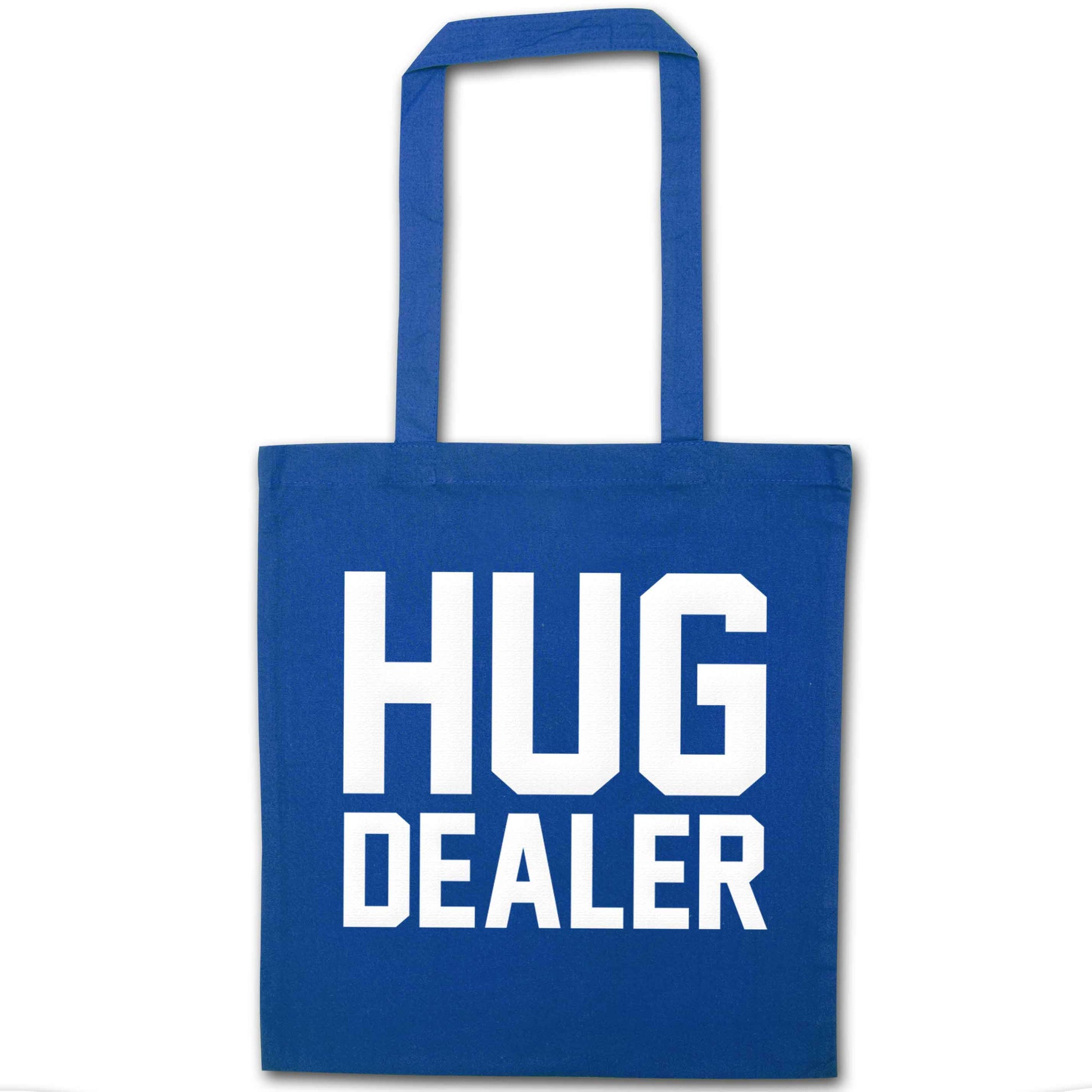 Hug dealer blue tote bag