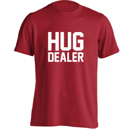 Hug dealer adults unisex red Tshirt 2XL