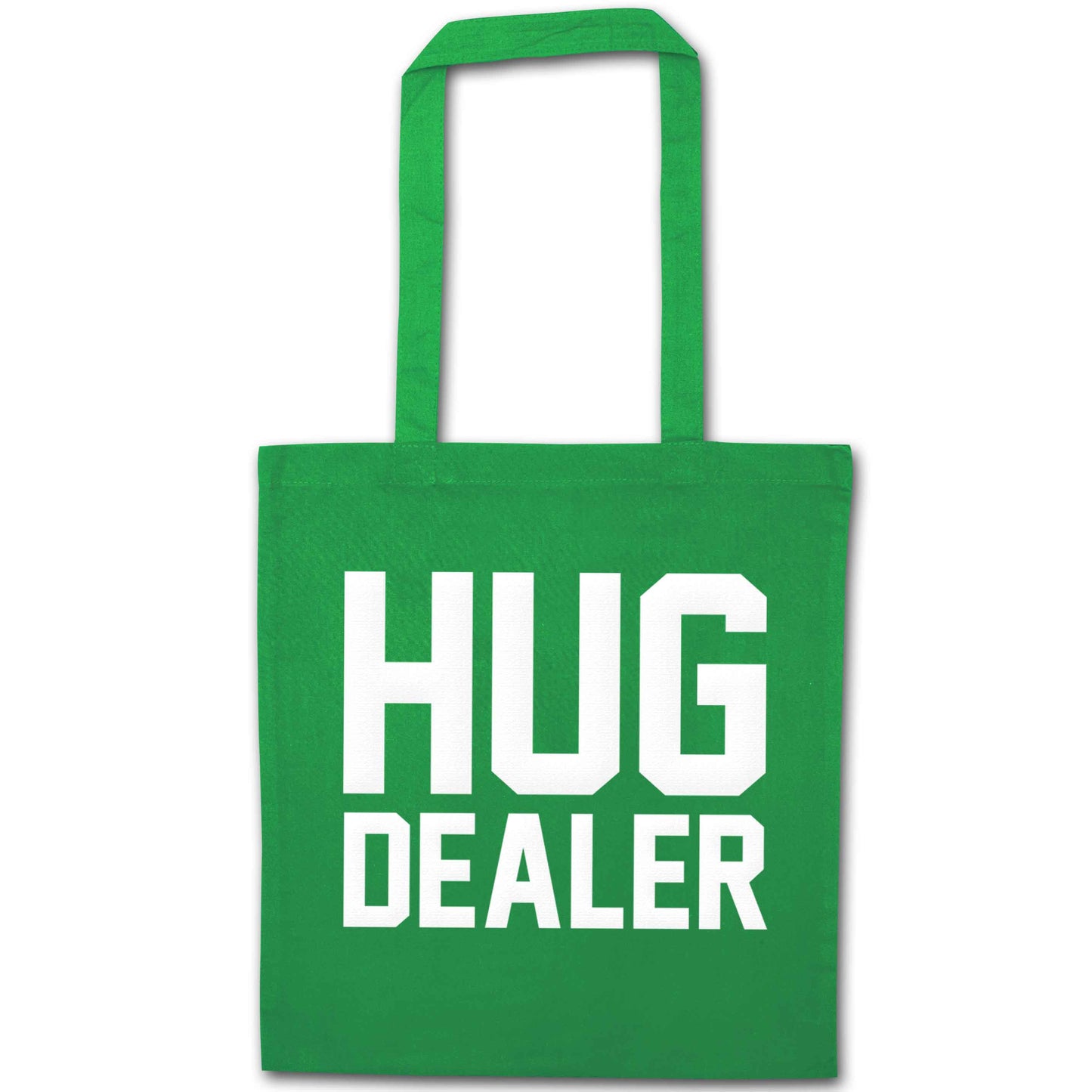 Hug dealer green tote bag