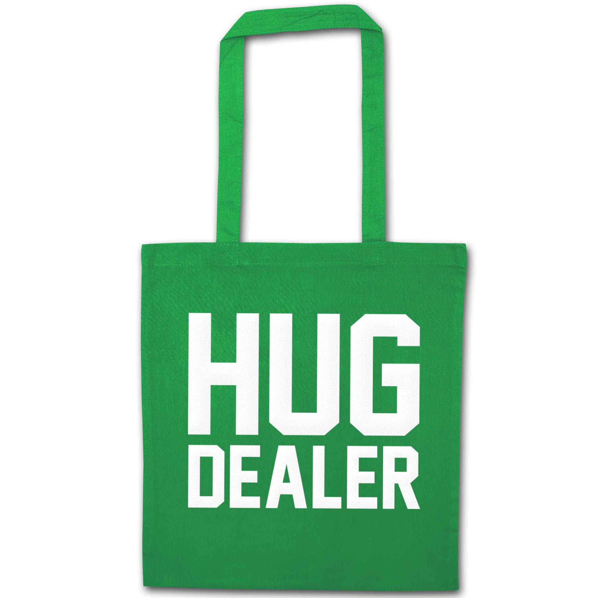 Hug dealer green tote bag