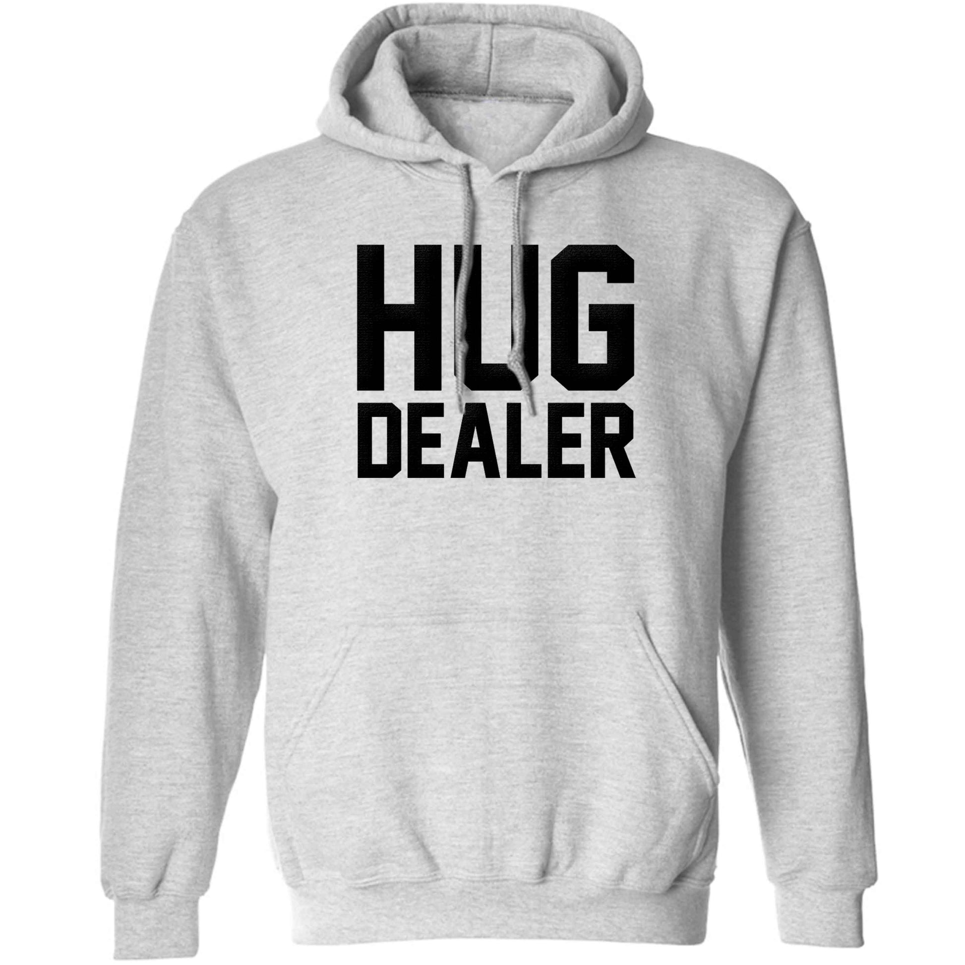 Hug dealer adults unisex grey hoodie 2XL