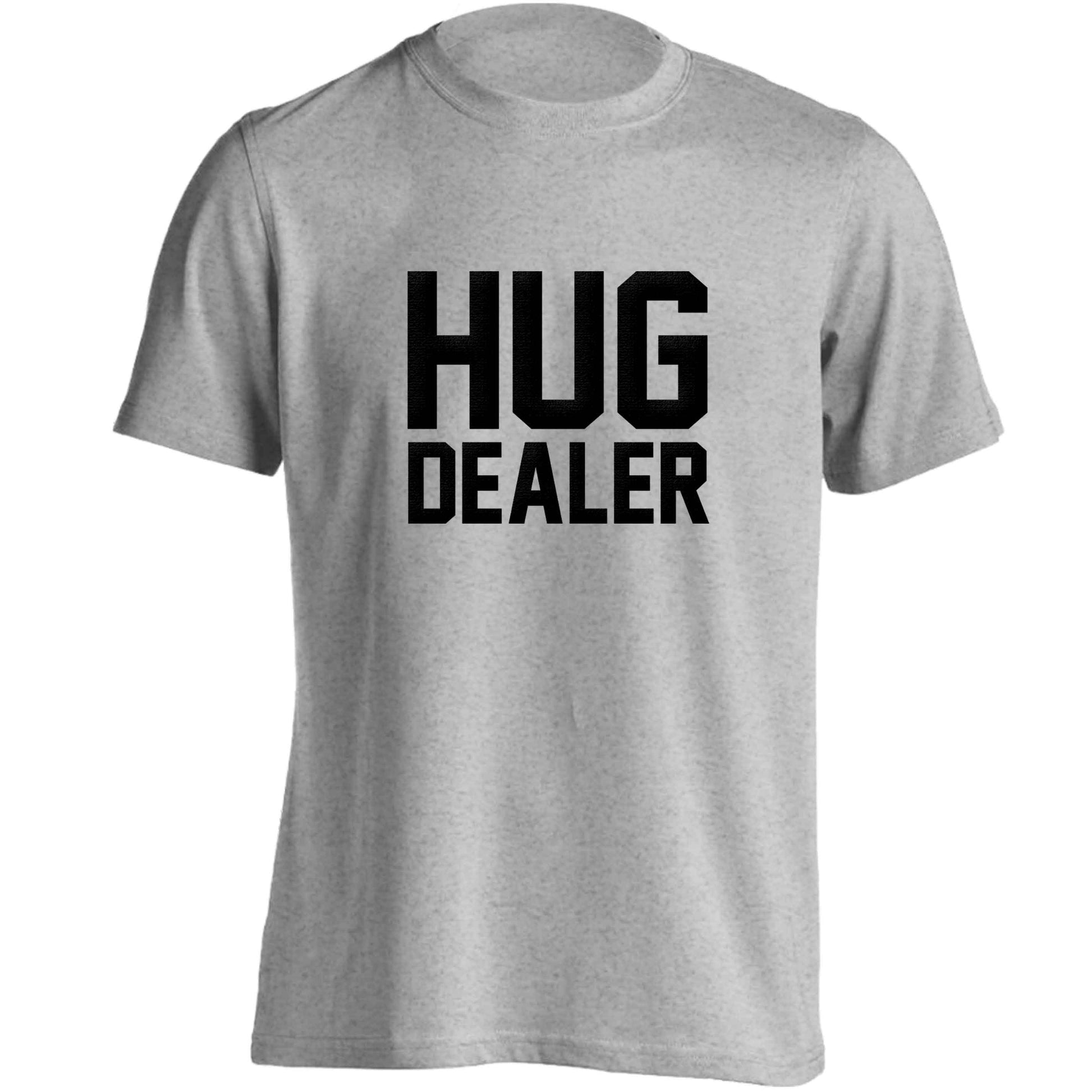 Hug dealer adults unisex grey Tshirt 2XL