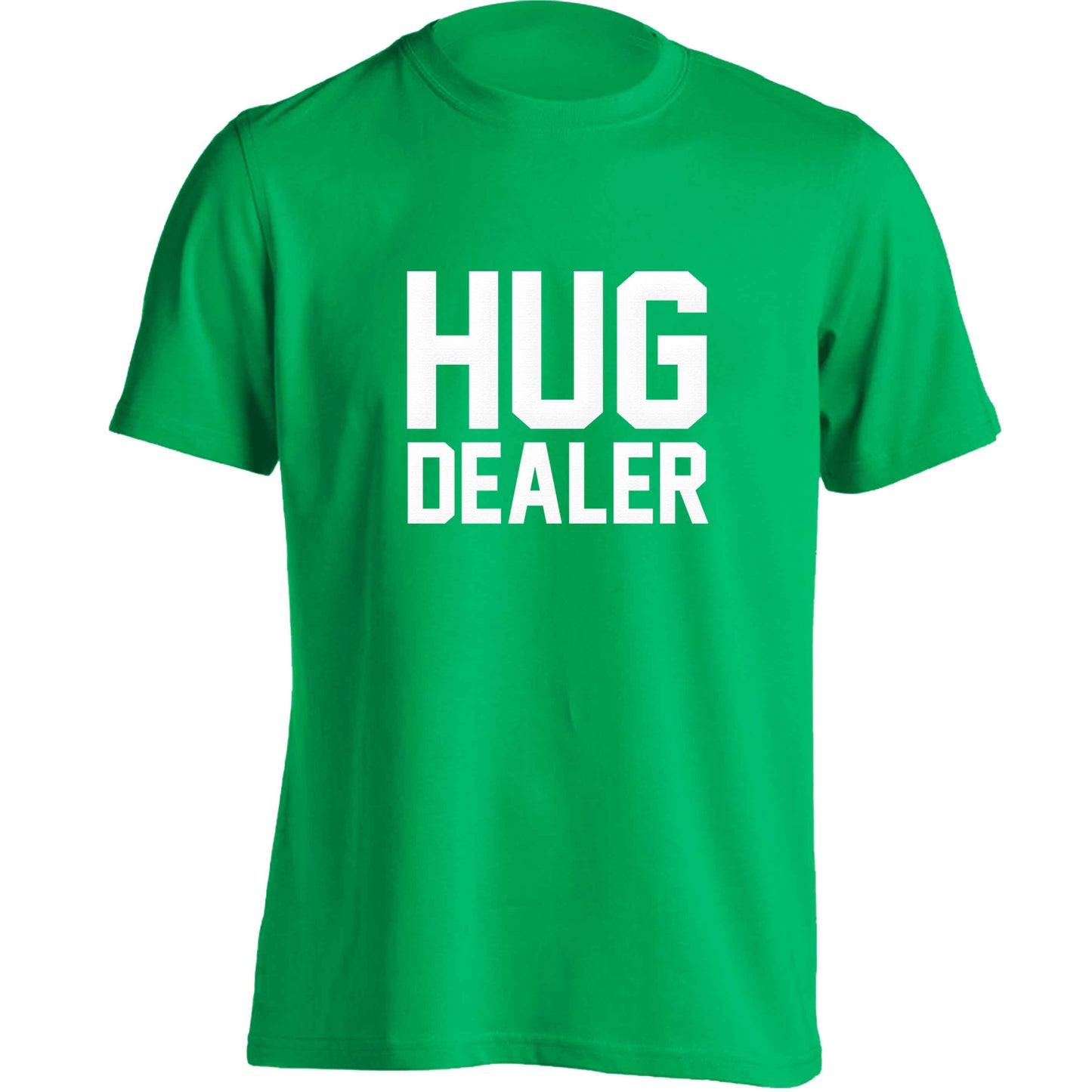 Hug dealer adults unisex green Tshirt 2XL