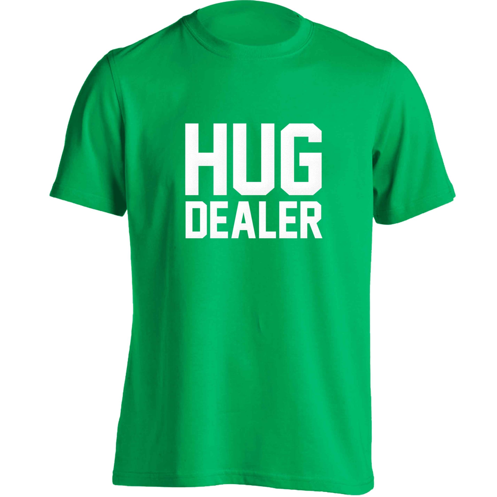 Hug dealer adults unisex green Tshirt 2XL