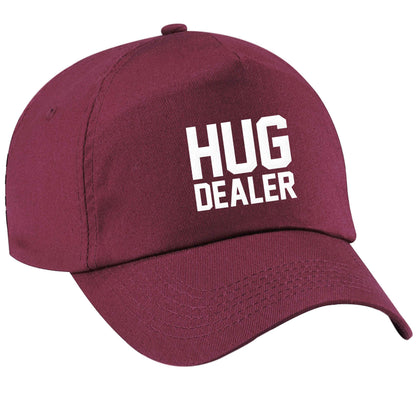 Hug dealer maroon peak cap