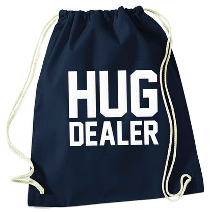 Hug dealer navy drawstring bag
