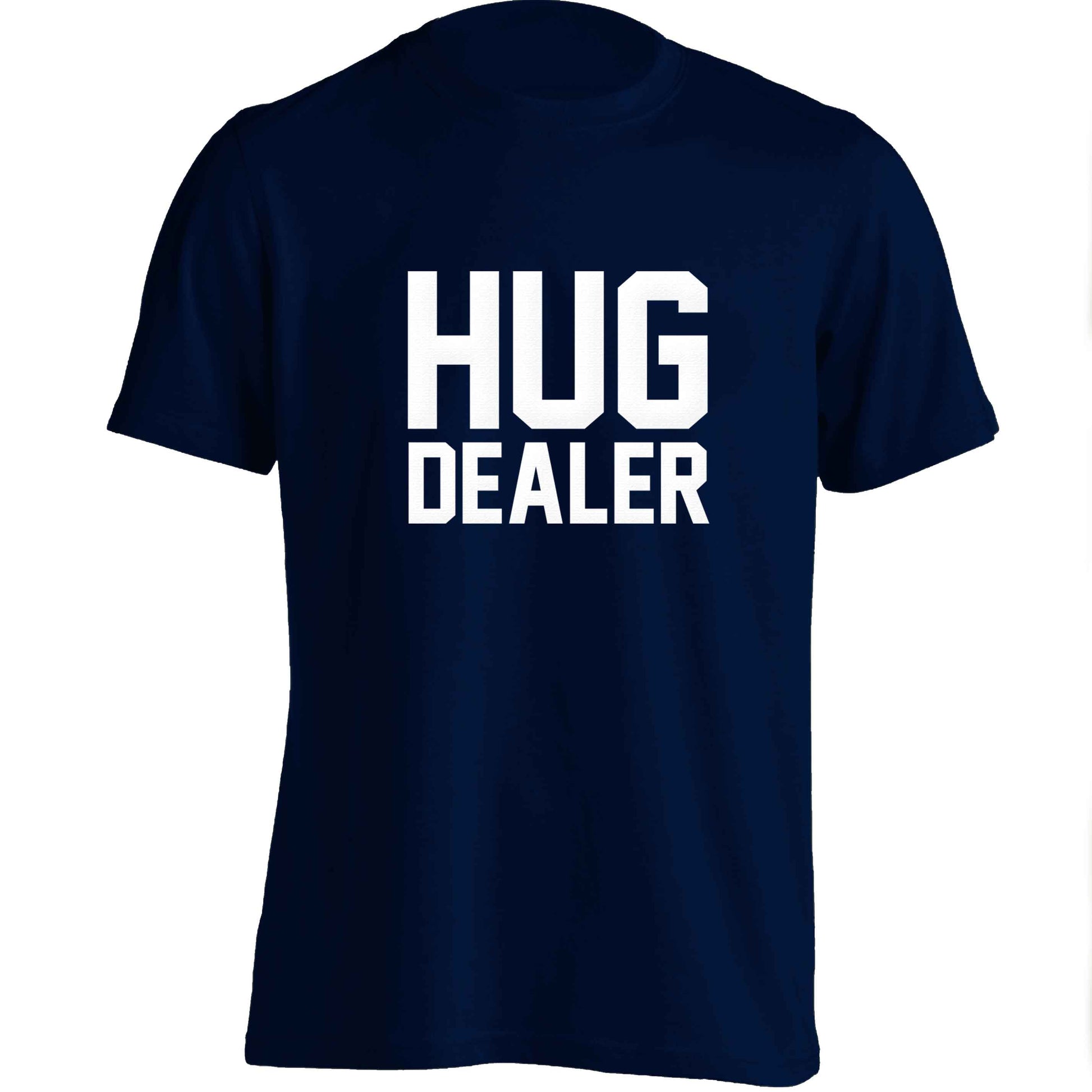 Hug dealer adults unisex navy Tshirt 2XL