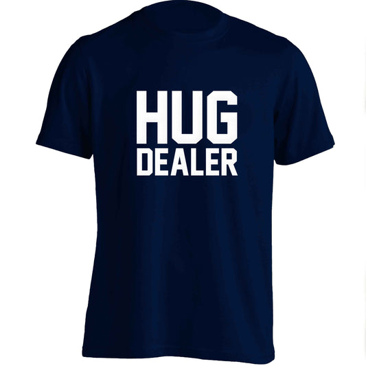 Hug dealer adults unisex navy Tshirt 2XL