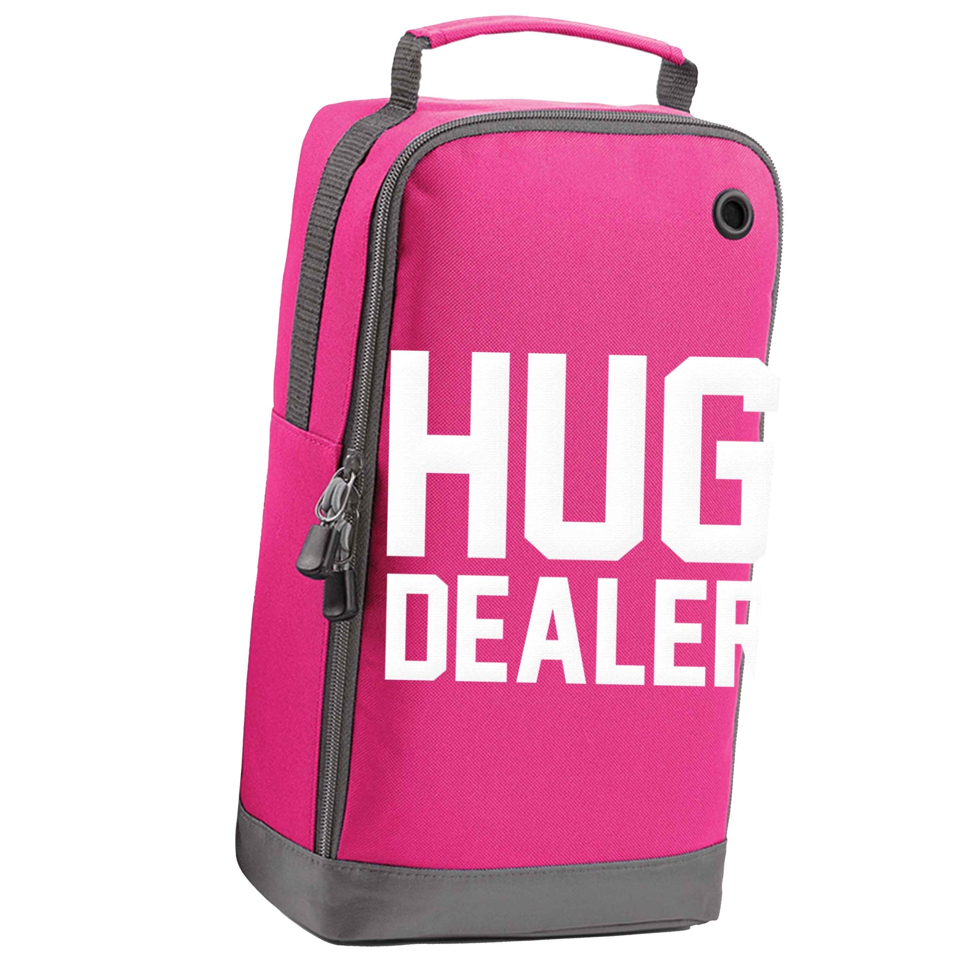 Hug dealer pink sports shoe bag vertical print