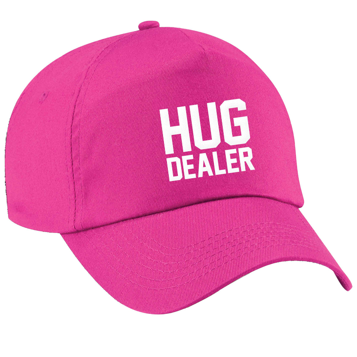 Hug dealer pink peak cap