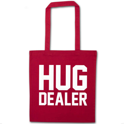 Hug dealer red tote bag