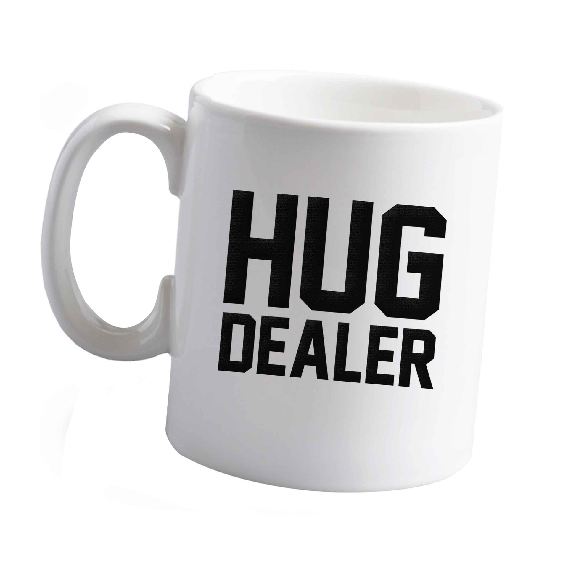 10 oz Hug dealer ceramic mug left sided