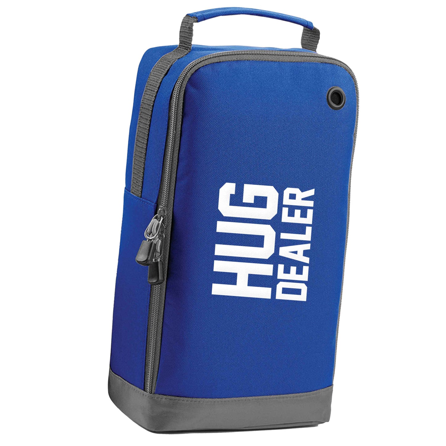 Hug dealer blue sports shoe bag horizontal print
