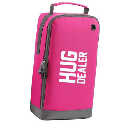 Hug dealer pink sports shoe bag horizontal print